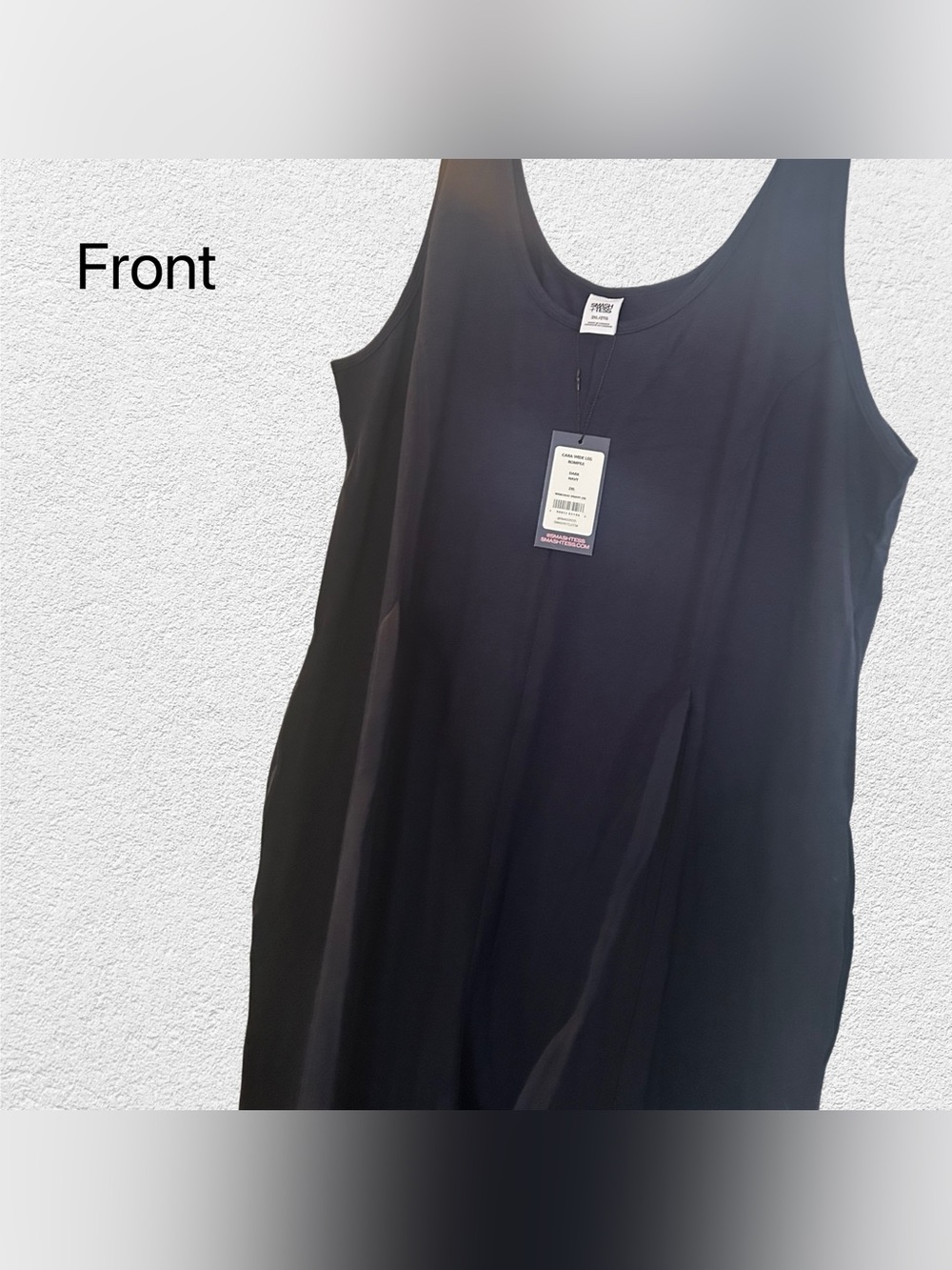 🇨🇦🆕NWT SMASH + TESS | 2X | Casual chic timeless Dark Navy Cara Wide leg Romper* - Picture 5 of 16